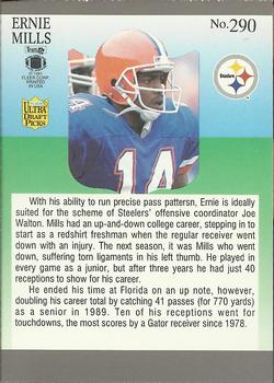 1991 Ultra #290 Ernie Mills Back