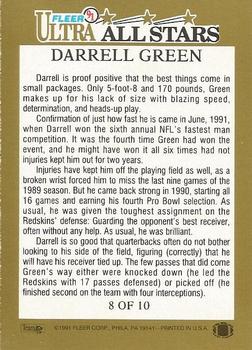 1991 Ultra - Ultra All Stars #8 Darrell Green Back
