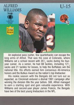 1991 Ultra Update #U-15 Alfred Williams Back