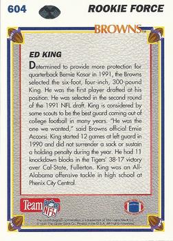 1991 Upper Deck #604 Ed King Back