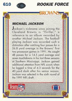 1991 Upper Deck #610 Michael Jackson Back