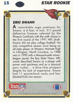 1991 Upper Deck #15 Eric Swann Back