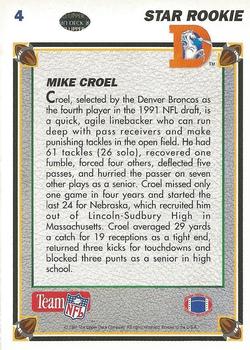 1991 Upper Deck #4 Mike Croel Back