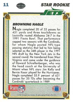1991 Upper Deck #11 Browning Nagle Back