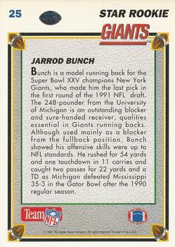 1991 Upper Deck #25 Jarrod Bunch Back