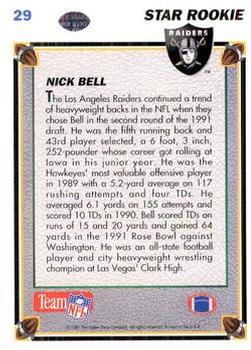 1991 Upper Deck #29 Nick Bell Back