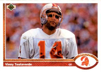 1991 Upper Deck #261 Vinny Testaverde Front