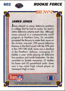 1991 Upper Deck #602 James Jones Back