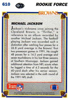1991 Upper Deck #610 Michael Jackson Back