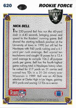 1991 Upper Deck #620 Nick Bell Back
