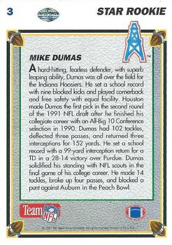 1991 Upper Deck #3 Mike Dumas Back