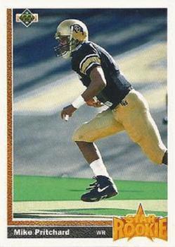 1991 Upper Deck #8 Mike Pritchard Front