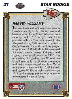 1991 Upper Deck #27 Harvey Williams Back