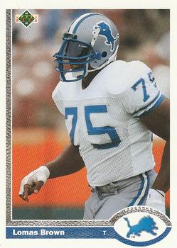 1991 Upper Deck #325 Lomas Brown Front