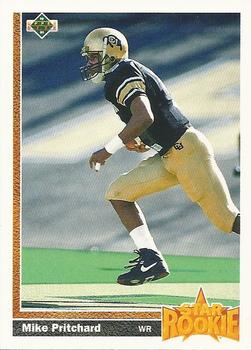 1991 Upper Deck #8 Mike Pritchard Front