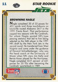 1991 Upper Deck #11 Browning Nagle Back
