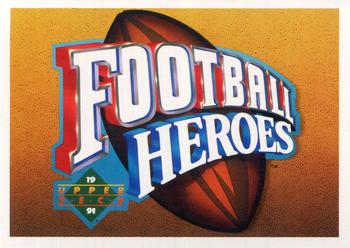 1991 Upper Deck - Football Heroes: Joe Montana #NNO Header Card Front