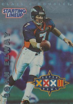2000 Hasbro Starting Lineup Cards Classic Doubles Super Bowl Series #568621.0000 John Elway Front
