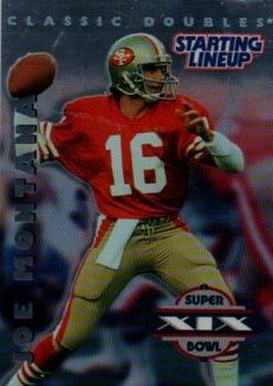 2000 Hasbro Starting Lineup Cards Classic Doubles Super Bowl Series #600258.0000 Joe Montana Front