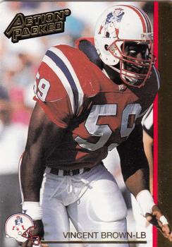 1992 Action Packed #163 Vincent Brown Front