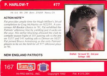 1992 Action Packed #167 Pat Harlow Back