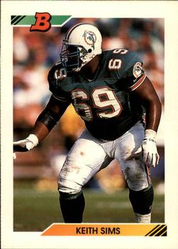 1992 Bowman #69 Keith Sims Front