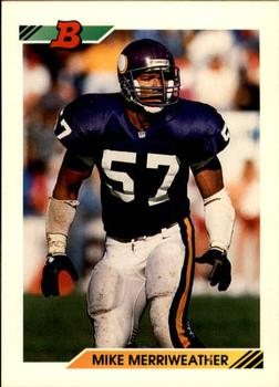 1992 Bowman #103 Mike Merriweather Front