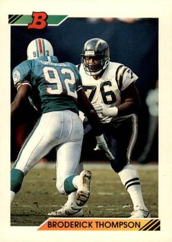 1992 Bowman #286 Broderick Thompson Front
