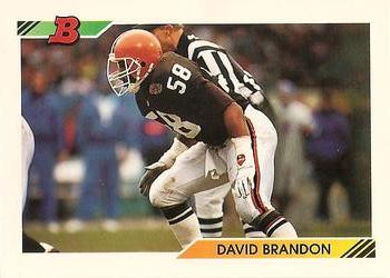 1992 Bowman #354 David Brandon Front