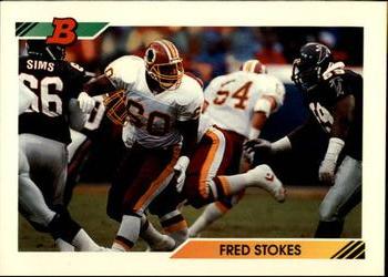 1992 Bowman #406 Fred Stokes Front