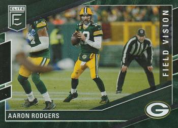 2022 Donruss Elite - Field Vision Green #FV4 Aaron Rodgers Front
