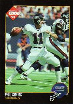 1992 Collector's Edge #116 Phil Simms Front