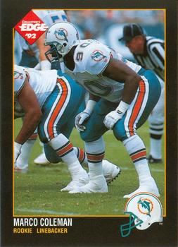 1992 Collector's Edge #180 Marco Coleman Front