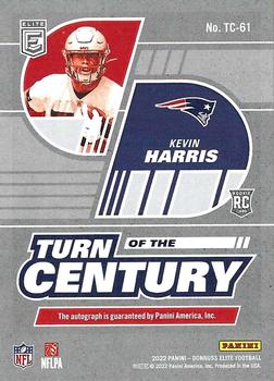 2022 Donruss Elite - Turn of the Century Autographs #TC-61 Kevin Harris Back