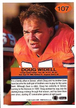 1992 Fleer #107 Doug Widell Back