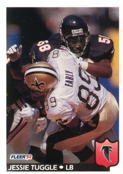 1992 Fleer #16 Jessie Tuggle Front