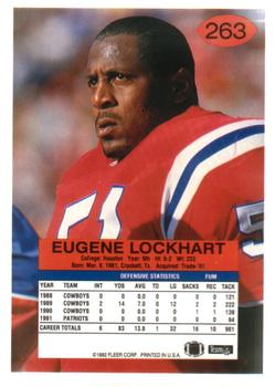 1992 Fleer #263 Eugene Lockhart Back