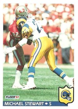 1992 Fleer #219 Michael Stewart Front