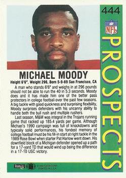 1992 Fleer #444 Michael Moody Back