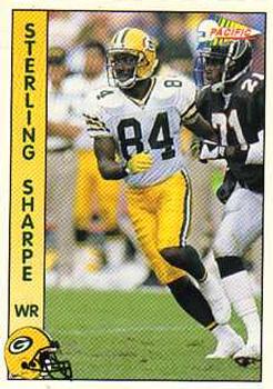 1992 Pacific #104 Sterling Sharpe Front