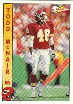 1992 Pacific #138 Todd McNair Front