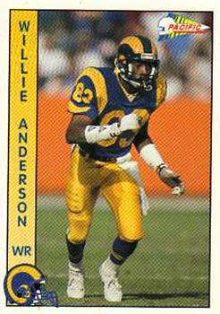 1992 Pacific #155 Willie Anderson Front