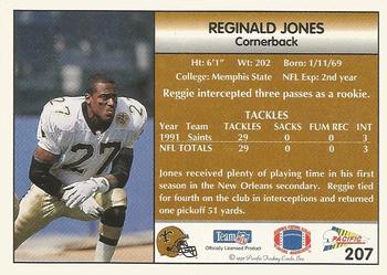 1992 Pacific #207 Reginald Jones Back