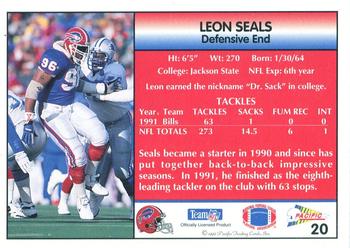 1992 Pacific #20 Leon Seals Back
