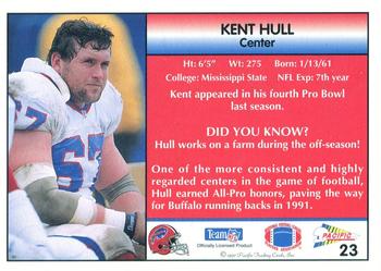 1992 Pacific #23 Kent Hull Back
