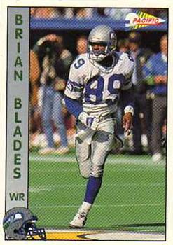 1992 Pacific #287 Brian Blades Front