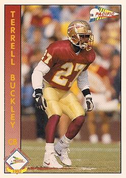 1992 Pacific #321 Terrell Buckley Front
