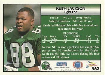 1992 Pacific #563 Keith Jackson Back