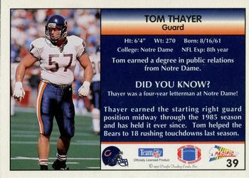 1992 Pacific #39 Tom Thayer Back