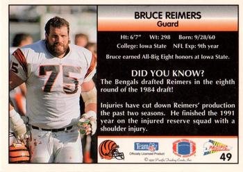 1992 Pacific #49 Bruce Reimers Back